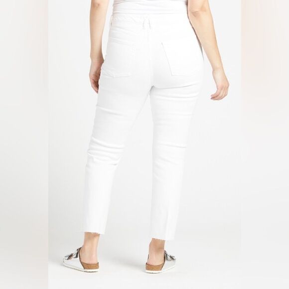 NEW Good American Good Legs Straight Raw Hem Jeans Women’s Plus Size 24 - Picture 5 of 10